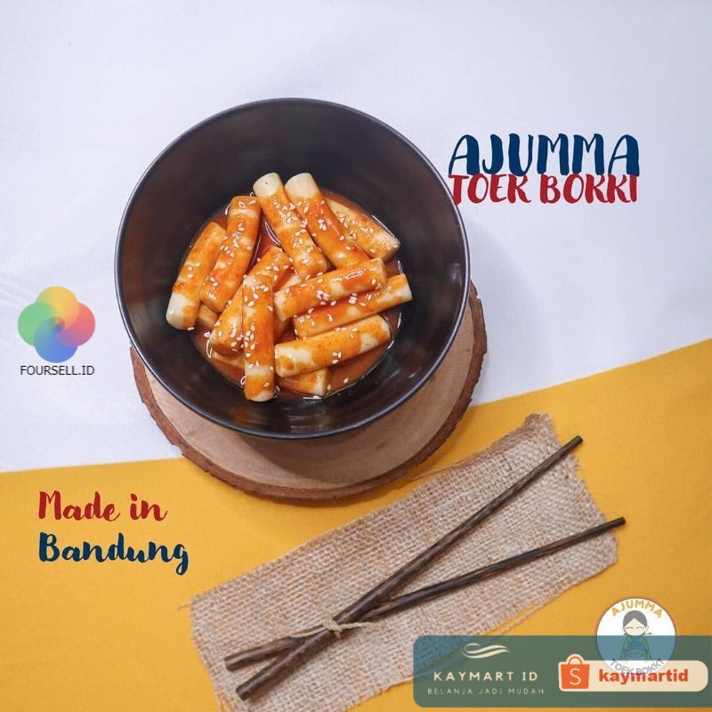 

Ajumma Toekbokki - Tteokbokki 3in1 PAKET 3 Varian Topokki Topoki Ajumma Bandung