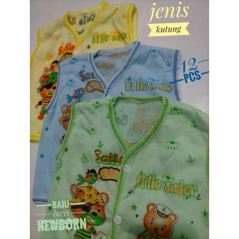 (12PCS)BAJU BAYI LENGAN KUTUNG