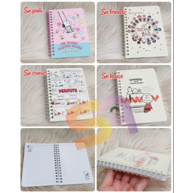 

NOTE BOOK/MEMO RING/BUKU TULIS NOTES SNOOPY