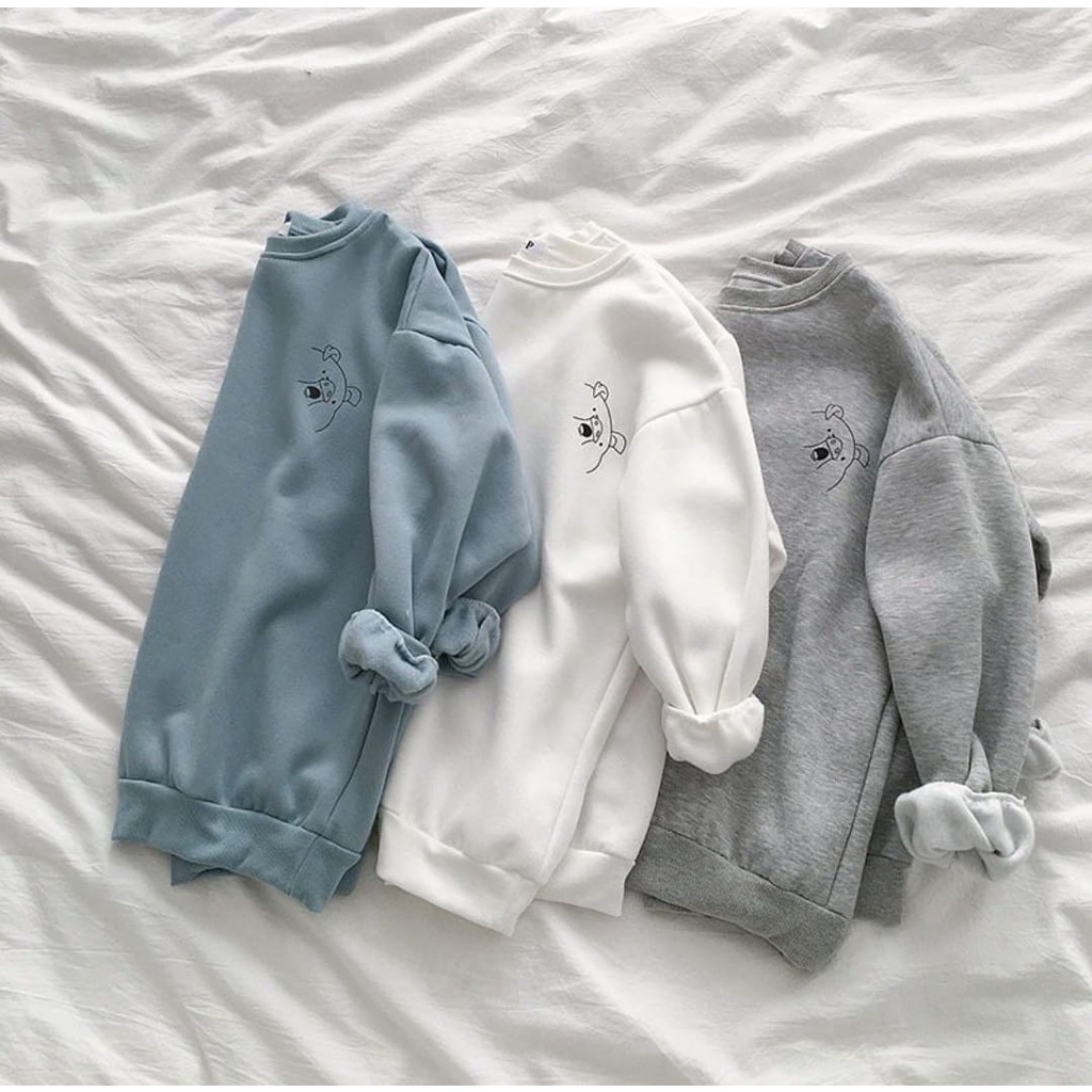 SWEATER OVERSIZE PIGLET TOP CREWNECK WANITA - SWEATER WANITA OVERSIZE
