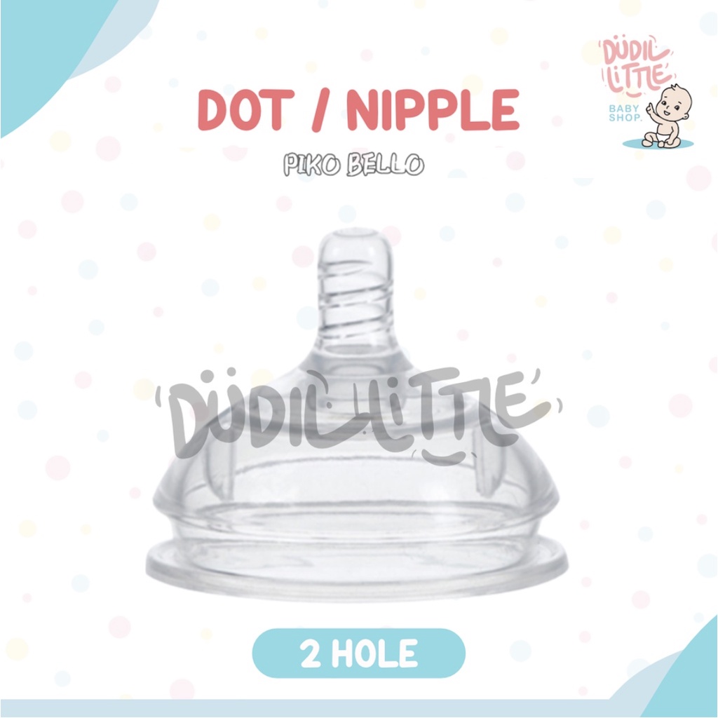 Nipple sippy &amp; straw drink botol susu PIKO diameter leher 70mm