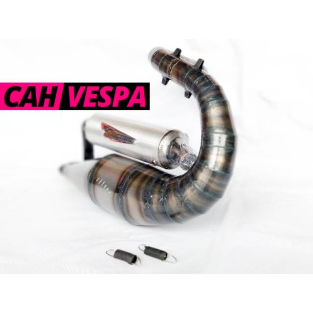 Knalpot Vespa Ziegi Smallframe PTS