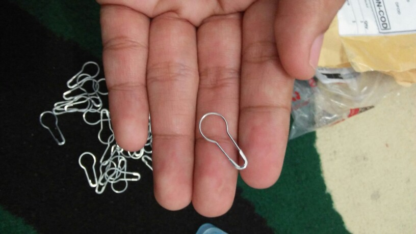 100pcs Peniti Bohlam/labu Silver Anti Nyangkut