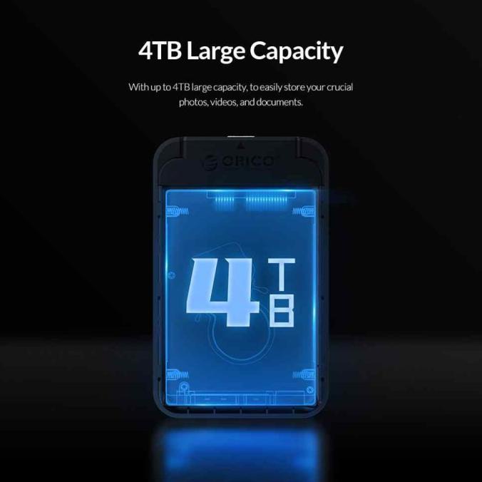 Produk Orico Hdd Ssd Enclosure 2.5 Sata 3.1 Type-C 2520C3 - Casing External Sale