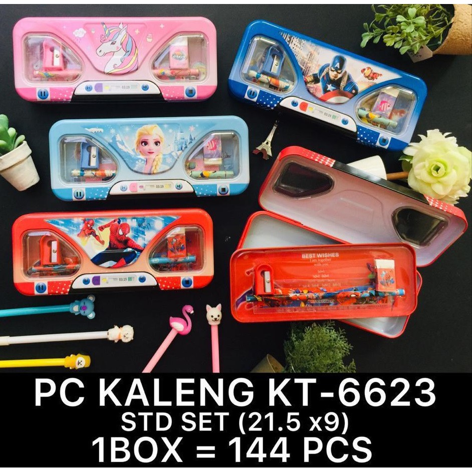 

TEMPAT KOTAK PENSIL KALENG KT-6623+ STUDY SET