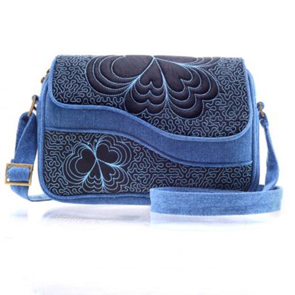 Tas Selempang Jeans Kulit Mokamula FALEEN BAG BANDELE untuk Wanita