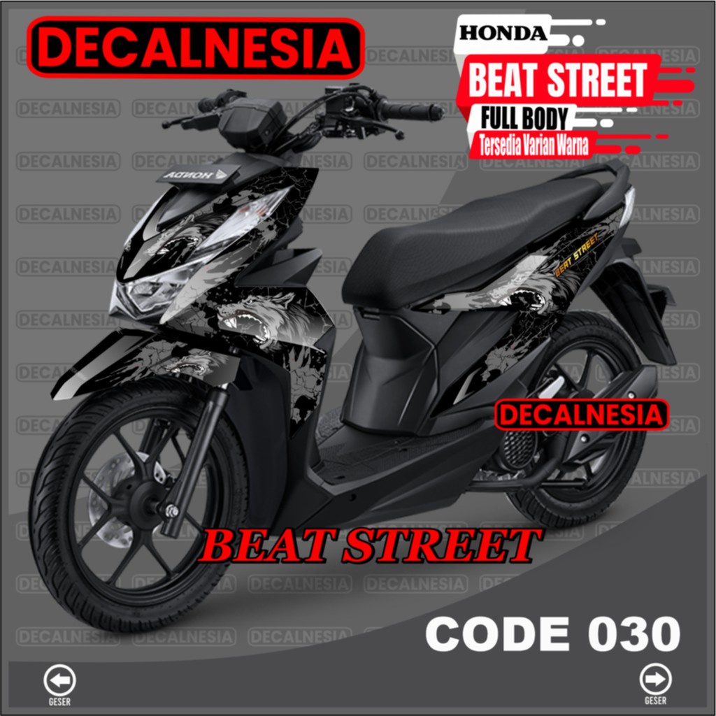 Decal Stiker Beat Street New Full Body 2021 2022 2023 Sticker Motor Variasi Aksesoris 2020 Decalnesia C30