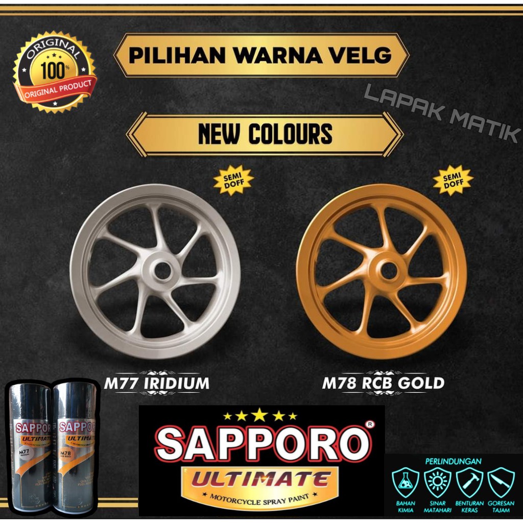 Pilok Sapporo IRIDIUM RCB GOLD M77 M78 400ML