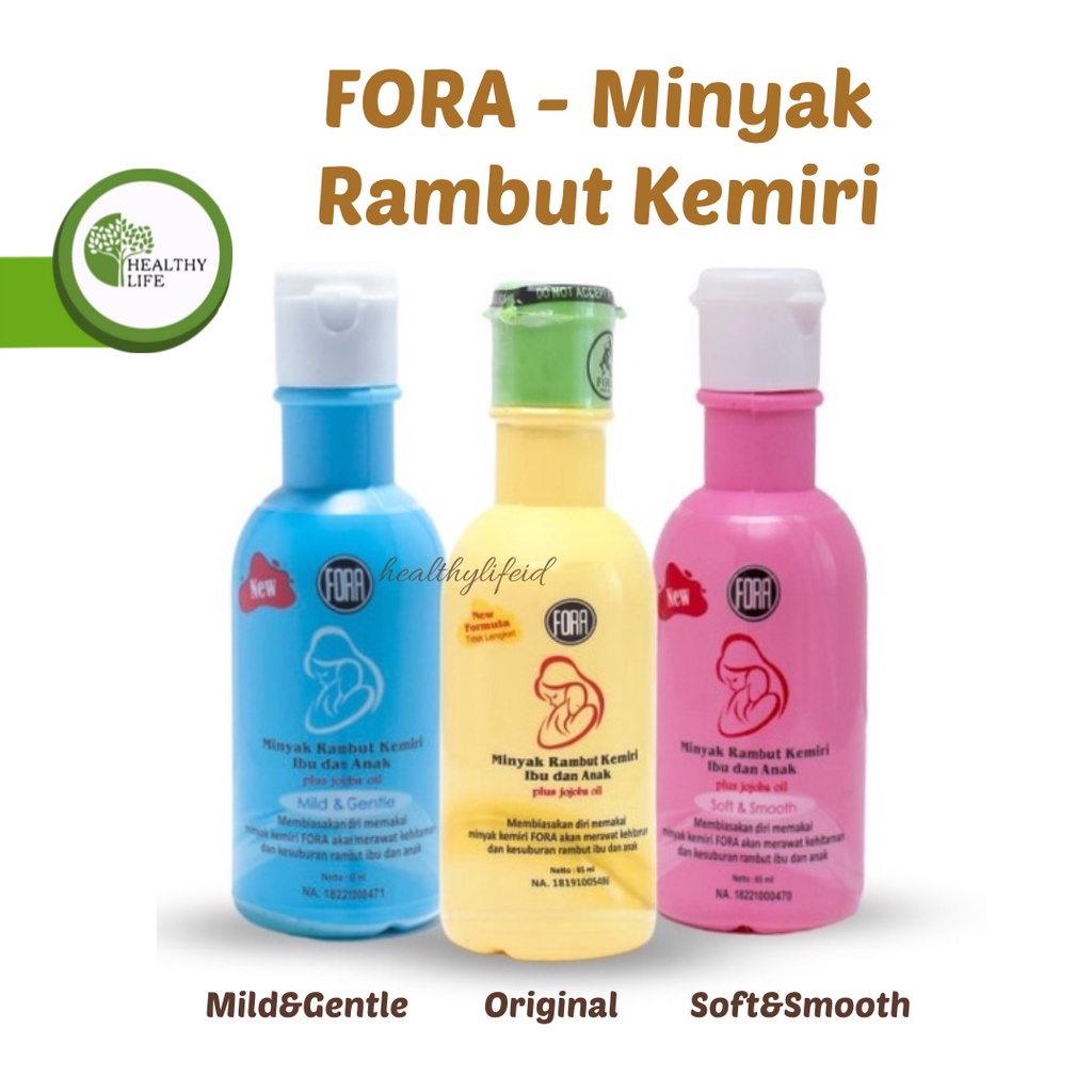 Fora - Minyak Kemiri Plus Jojoba Oil 65ml / Minyak Rambut - Penebal Rambut - Candlenut Oil