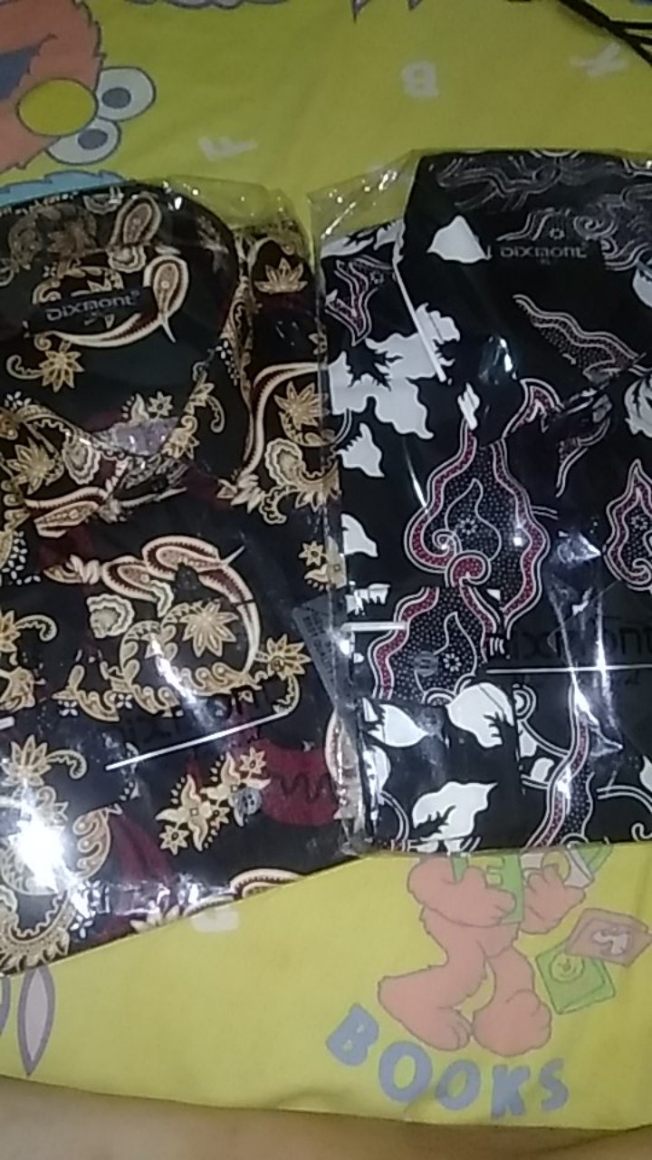 Kemeja Batik Pria Lengan Panjang Bl73 Katun Motif Modern Dixmont Semi Slimfit Premium