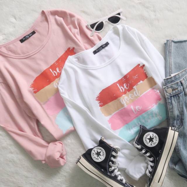 iseven p TSHIRT LONGSLEEVE BE GOOD