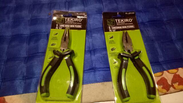 Tang Tekiro Set 2pcs 4,5 - Tang Tekiro Set Mini 2pcs Kombinasi Lancip 4,5