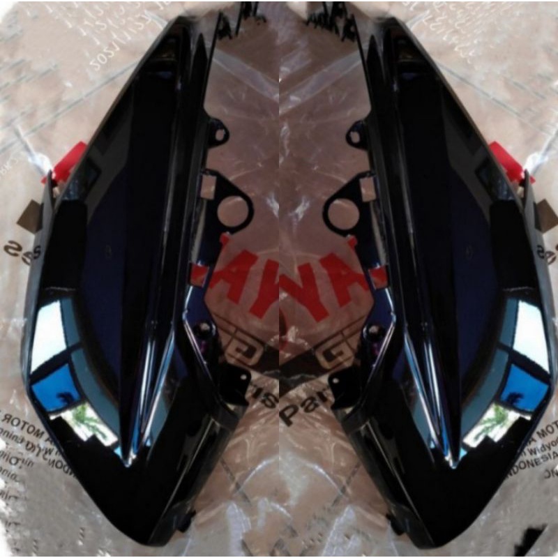 Body Cowling sayap depan nmax old hitam metalik Ori ygp