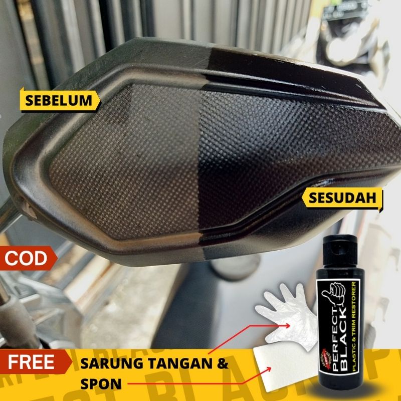 penghitam body bodi motor mobil permanen penghitam dashboard original black restorer