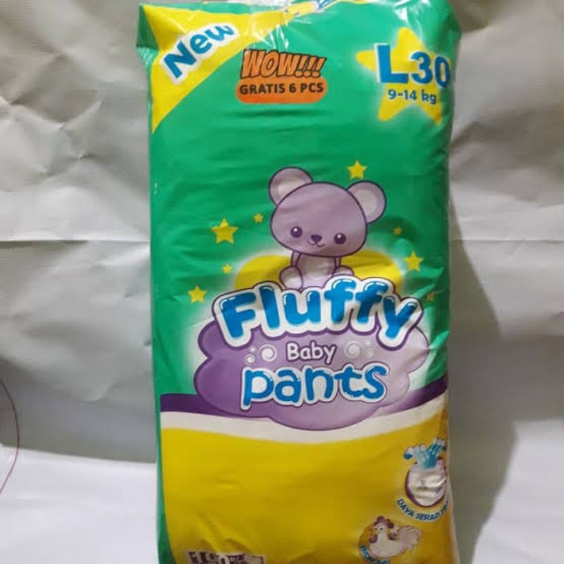 Fluffy Pants. L 7, L 18+2, L 30+6.