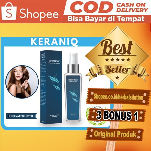 KERANIQ HAIR SERUM OBAT PENUMBUH RAMBUT ASLI ORIGINAL BPOM - SERUM RAMBUT KERANIQ ASLI