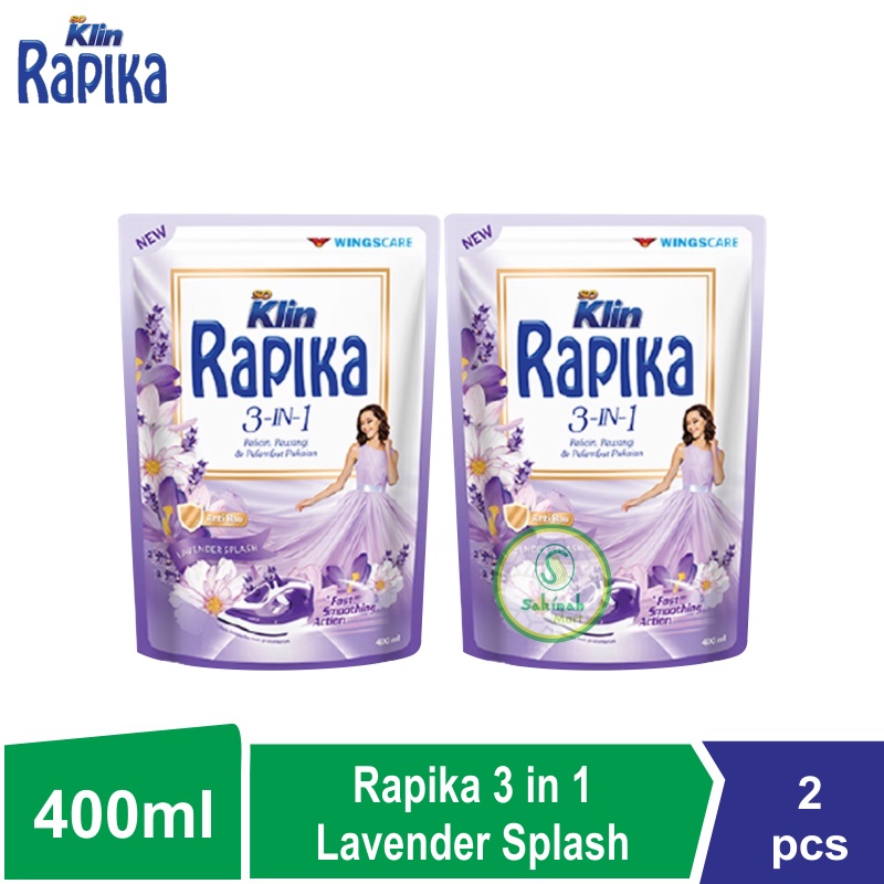 Rapika Pewangi Pakaian Lavender Splash 400ml - 2pcs