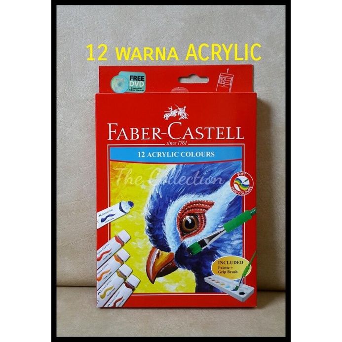 

BISA COD ATK0234FC CAT ACRYLIC 12 WARNA 572312 FABER CASTELL AKRILIK AIR KANVAS TERBAIK 11
