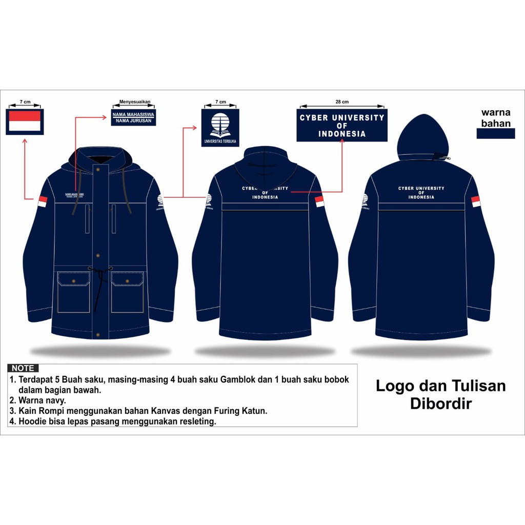 PRE ORDER JAKET UNIVERSITAS TERBUKA