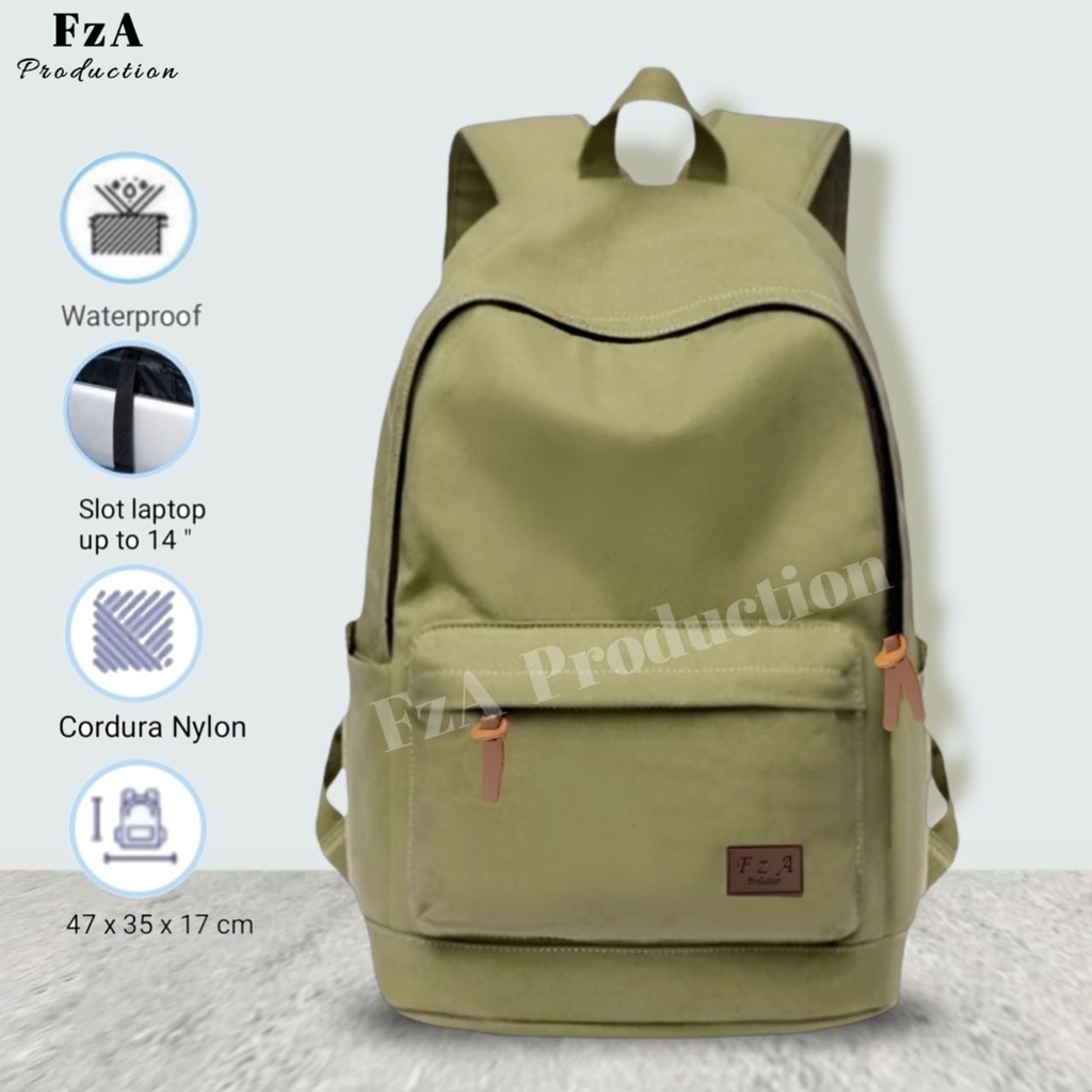 FzA Official - Tas Ransel Distro Casual Pria Wanita / Tas Ransel Laptop Backpack Sekolah Kuliah Distro Original Tas Punggung Laptop - BRWRC