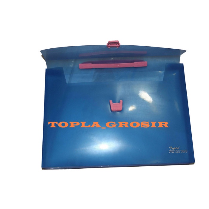 File-Box- File Case Box File Carry Pegangan Folio Plastik Transparan - Fc2050 -Box-File.