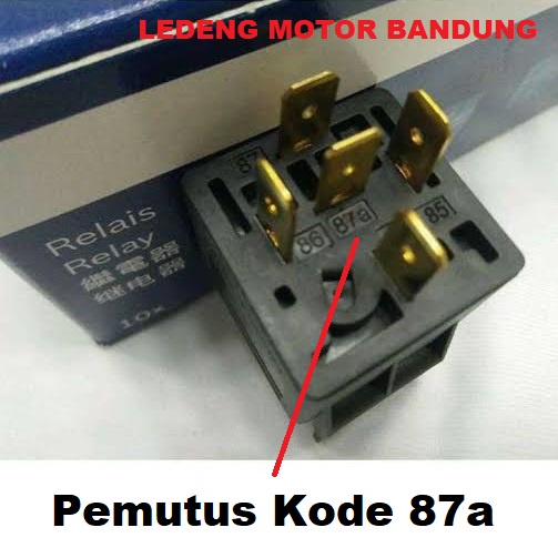 Relay Bosch 12v Kaki 5 Pin 30a Rellay Original Asli Relai Motor Mobil