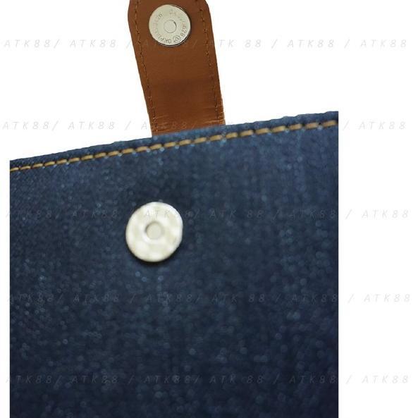 

❄ Onix Navy Blue Binder Denim Jeans Kancing Exclusive 20 Ring A5 Campus ☞