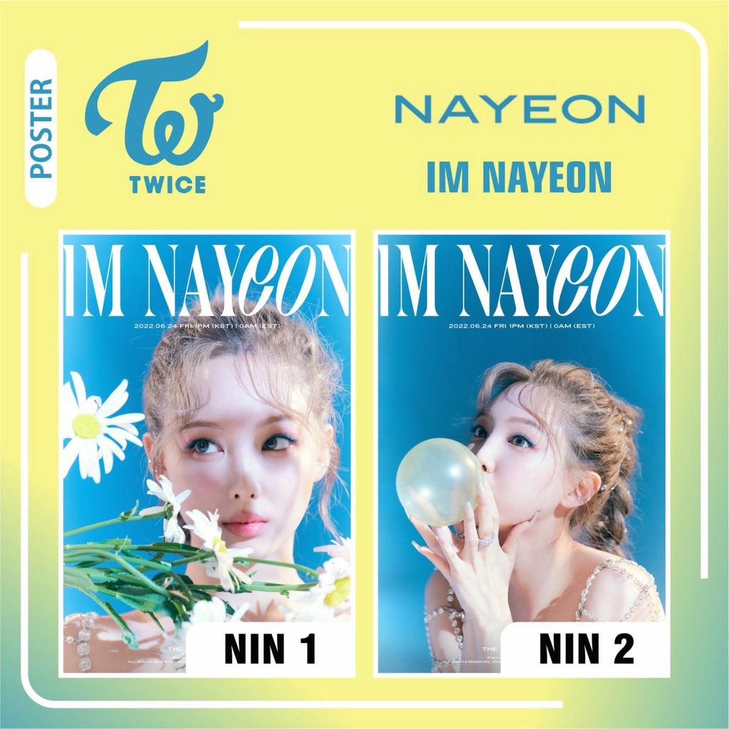 POSTER KPOP TWICE NAYEON - IM NAYEON