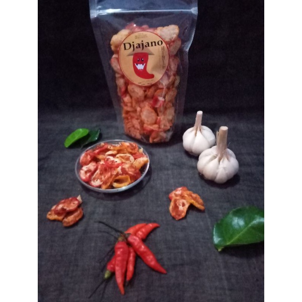 

SEBLAK KERING/SEBLAK BANTET/SEBLAK KENCUR/KERUPUK BANTET KEMASAN ZIPLOCK 100 GRAM, PEDAS NAMPOLL