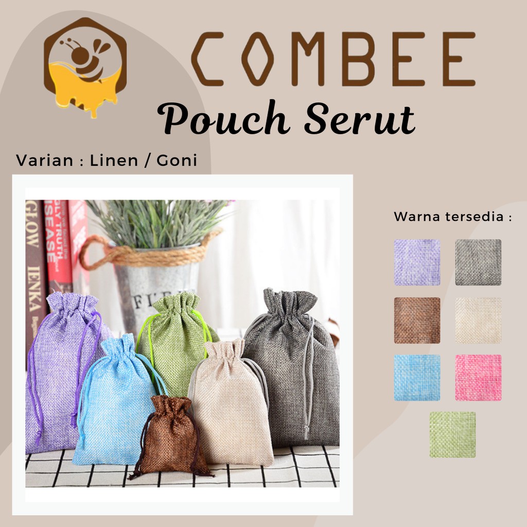 Pouch Serut Goni / Serbaguna / Souvenir / Warna-warni