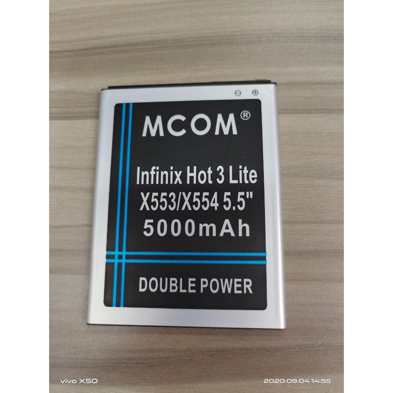 Battery Batre Baterai Double Power Mcom Infinix Hot 3 Lite Max X554 X553 BL-30LX BL30LX