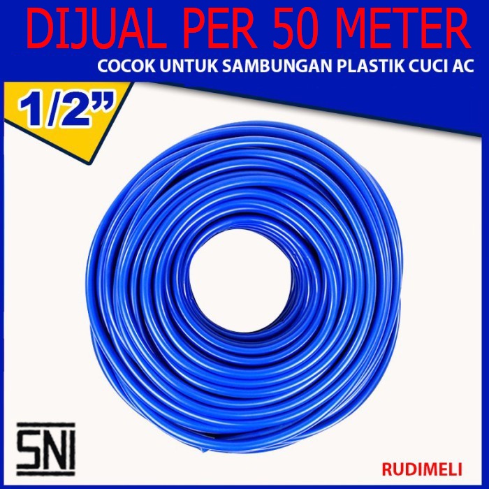 (Per 50 Meter)SELANG AIR 1/2&quot; METERAN / SELANG AIR  / SELANG ELASTIS / SELANG HIGH QUALITY / SELANG PVC/SELANG MESIN CUCI