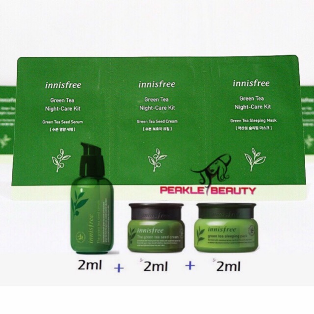 Innisfree Green Tea Night Care Kit 3ea Indonesia