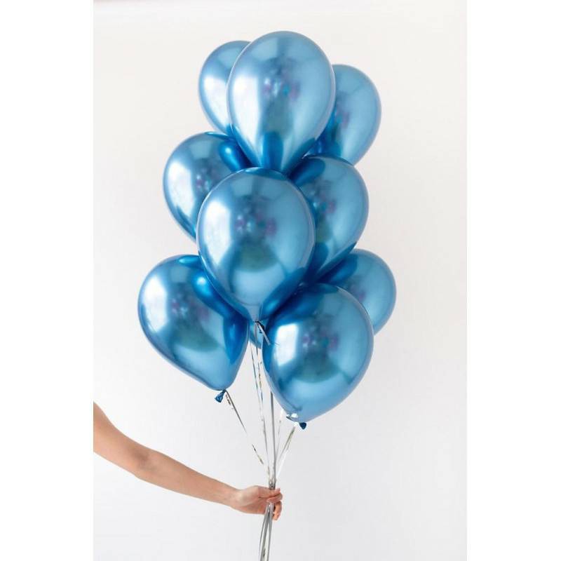 [Harga / 20 pcs] Balon Latex Metalik Chrome / Metalic Ballon Chrome / balon foil /  balon glossy / balon ulang tahun warna warni