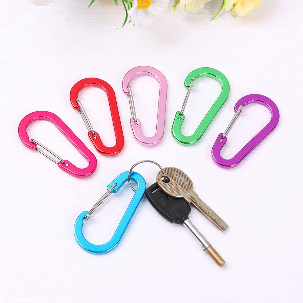 Nanas1 /2 /5pcs Memancing Carabiner Kecil Memancing Acessories Bentuk S Kait Luar Ruangan Climbing Snap Clip