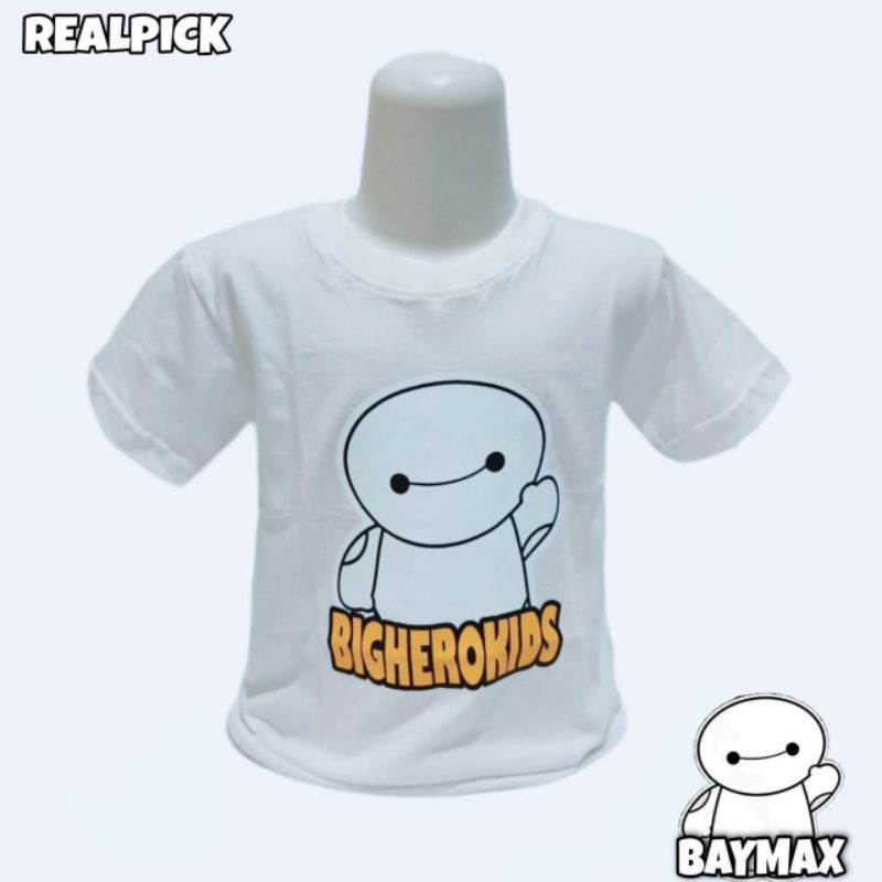 Kaos Hoodie anak Baymax | pakaian anak | baju anak karakter real pict | usia 2-10thn