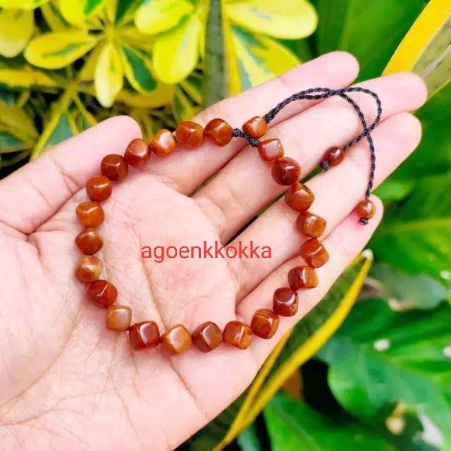 Gelang dadu kecil coklat kokka kaokah kaukah