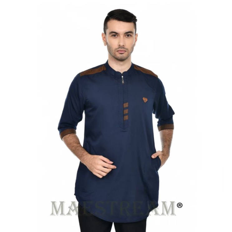Baju Koko Pria Trend Model Terbaru Resleting Pakaian Muslim Kekinian Kurta Pakistan Moderen Original
