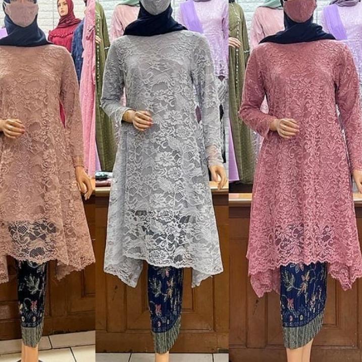 Terbaru.. Setelan Brukat Umbrella > Setelan Kebaya Burkat / Kebaya Tunik / Kebaya Remaja / Kebaya Mo