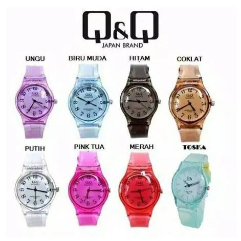 PROMO!!! Jam Tangan Q&amp;Q Jelly Ruber Analog Keren