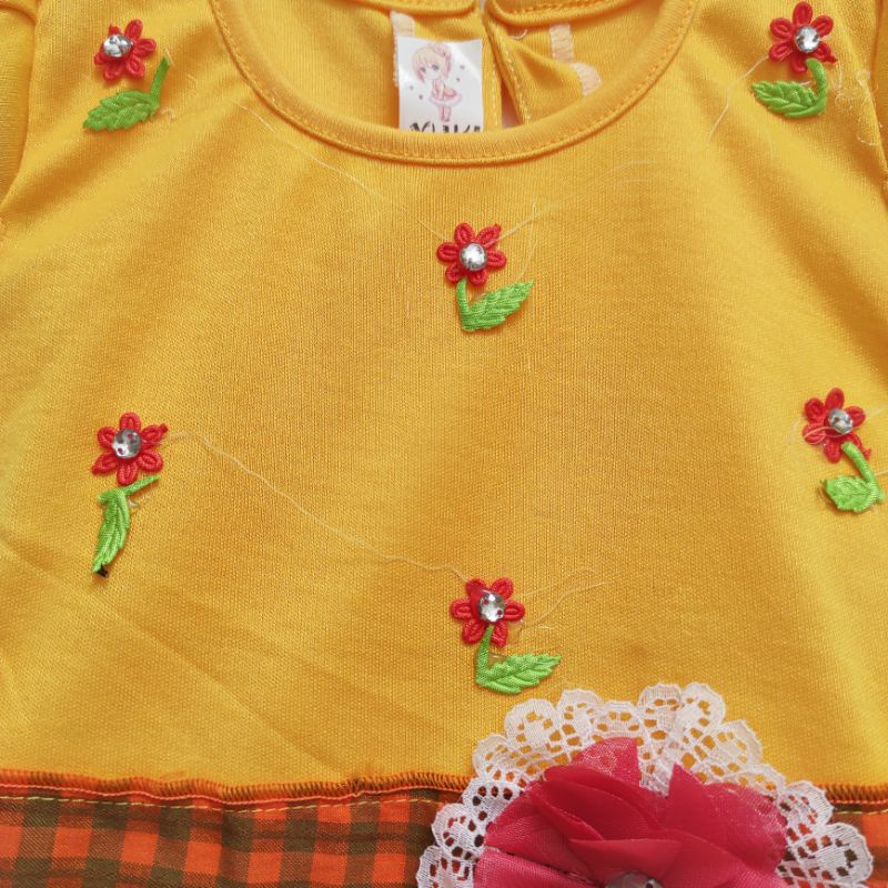 Dress rok tutu flowers anak bayi