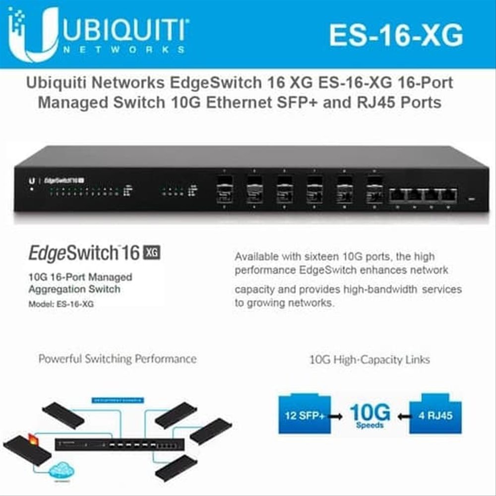 Ubiquiti ES-16-XG Edge Switch 10G 16Port Managed