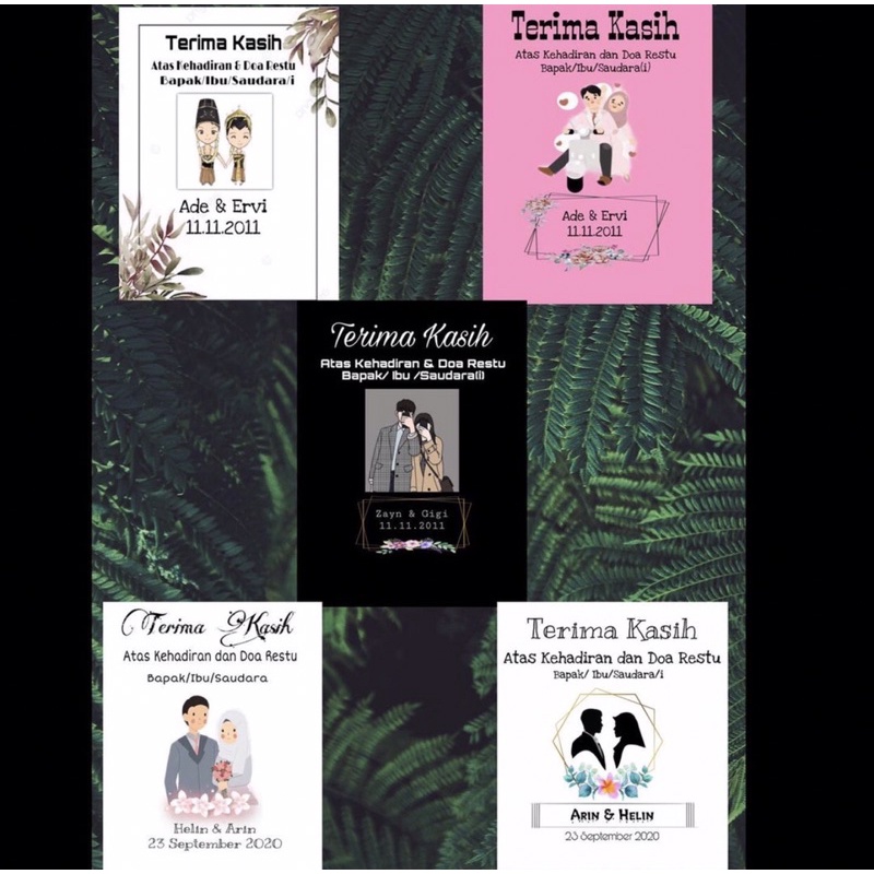 Kartu souvenir card souvenir