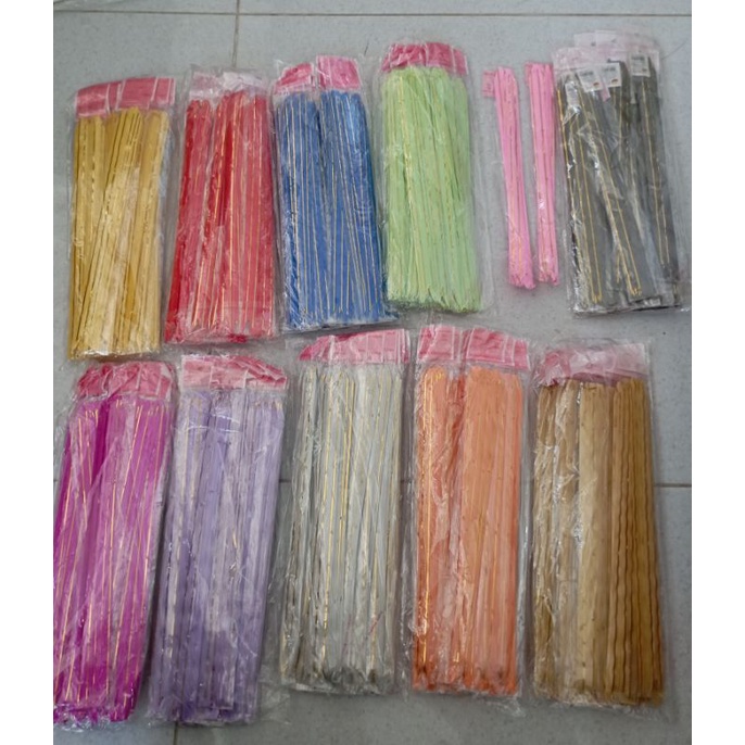 10 pcs Pita Tarik Serut motif LIST EMAS uk 12mm