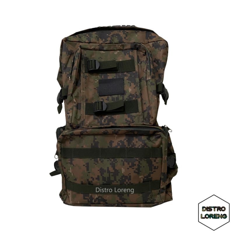 Tas Ransel Backpack Pria Loreng Tentara Army Military Ukuran Besar Medium Kecil