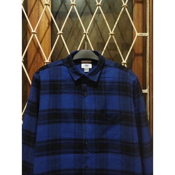soft flannel old navy second original M kemeja casual pria murah terbaik