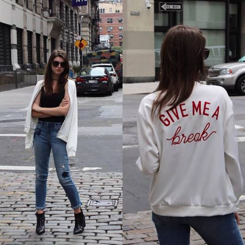 preloved  ORI jacket jaket bomber sweater ZARA