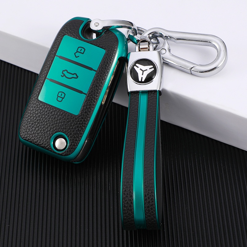 Key Case Cover Untuk Roewe RX5 MG3 MG5 MG6 MG7 MG ZS GT GS 350 360 750 TPU Kulit Mobil Flip Key Bag Shell Protector Accessorie