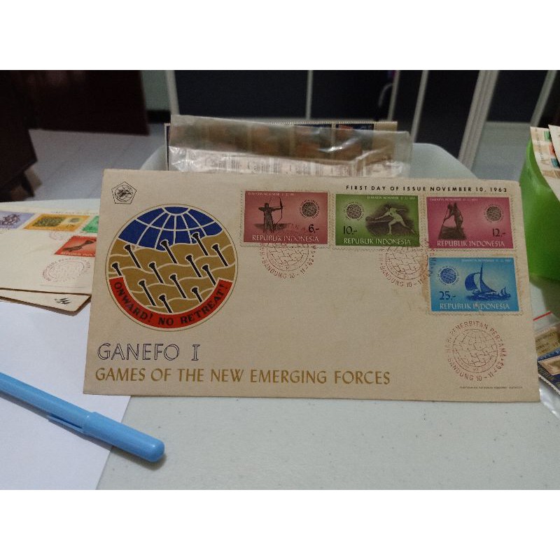 

Perangko / Amplop Ganefo 1 Games of the New Emerging Forces