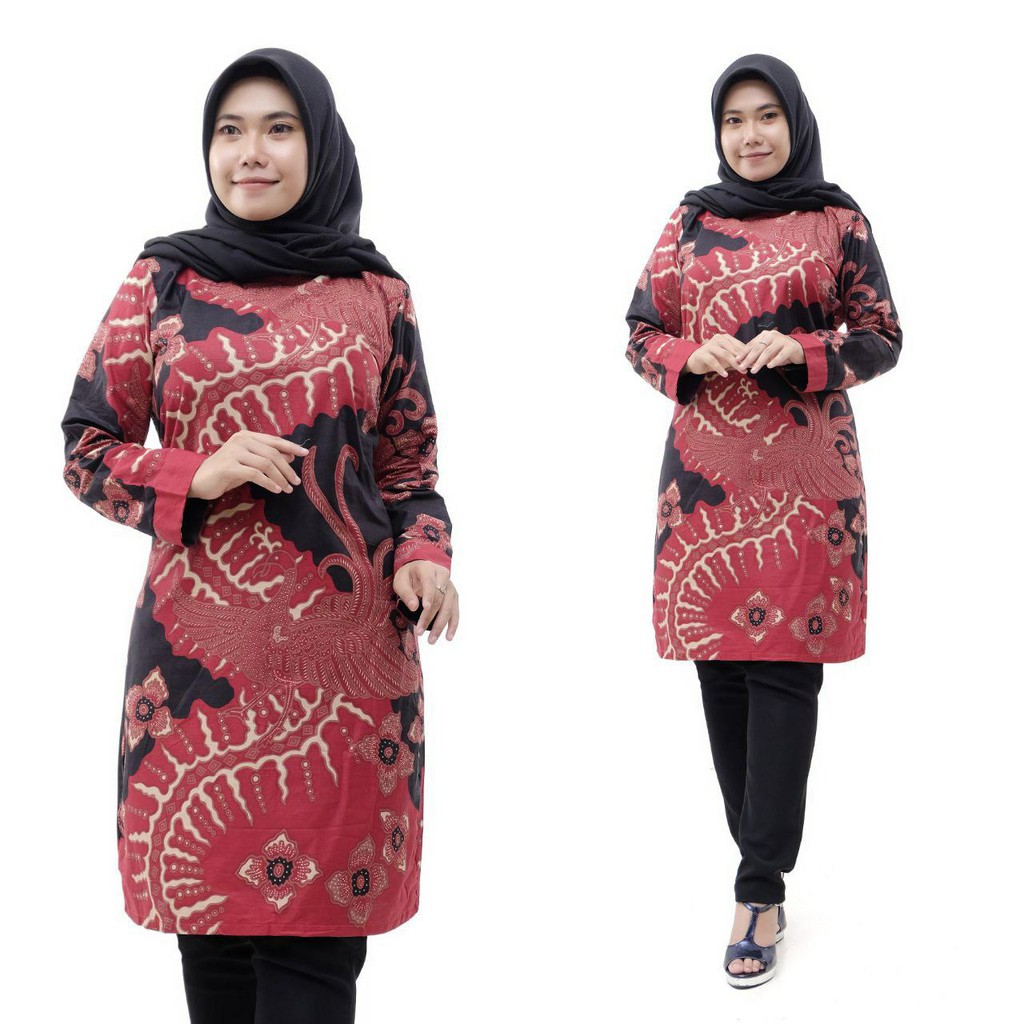 BAJU ATASAN WANITA-TUNIK BATIK-BATIK PEKALONGAN